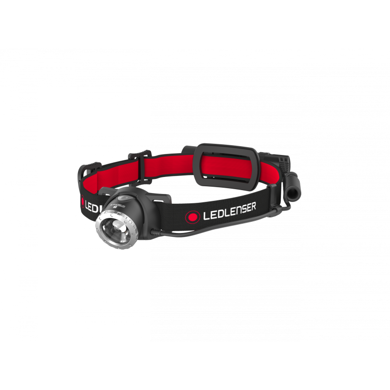 H8R Lampe frontale Ledlenser, lm 600 Coloris: noir/rouge