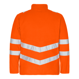 Safety orange Fleecejacke | Größe: L