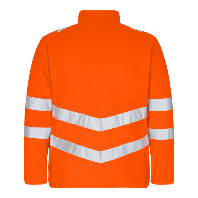 Safety orange Fleecejacke | Größe: L