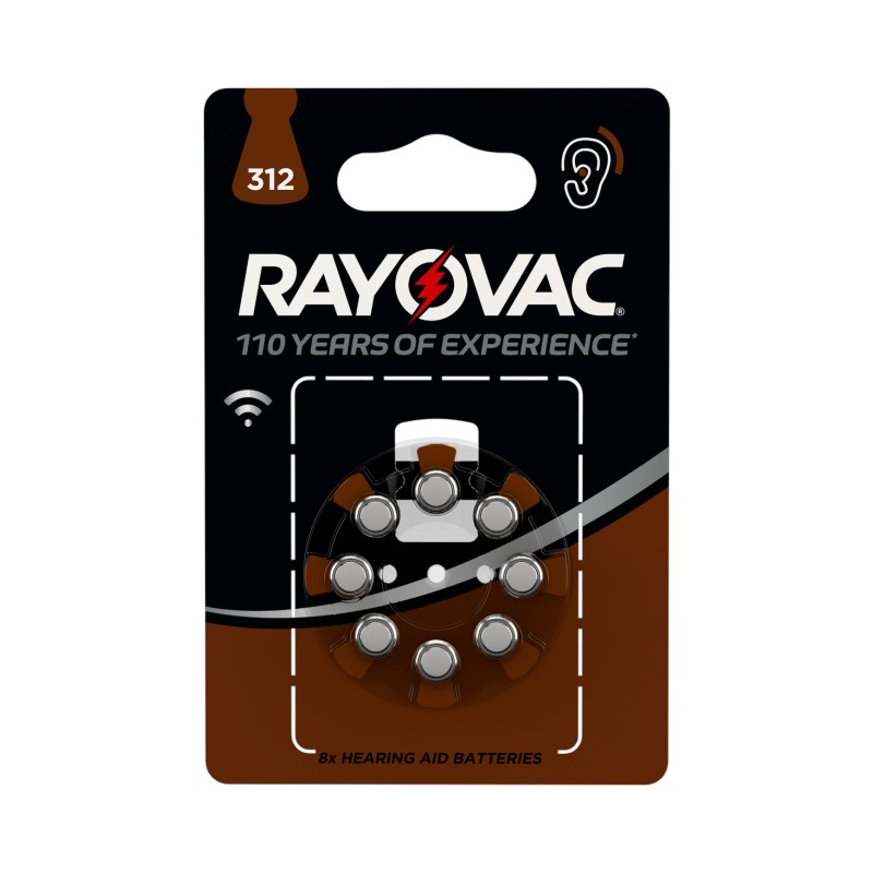 RAYOVAC RETAIL 312 BLISTER 8