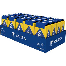 Piles 9V 6LR61 Varta industrial Pro - 20/BOX