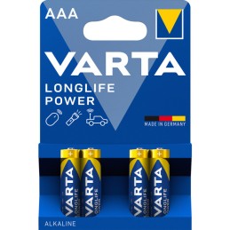 Piles LR03 Varta AAA Longlife Power 1.5V (BLI-4)