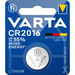 VARTA LITHIUM pile bouton CR2016 BLISTER 1