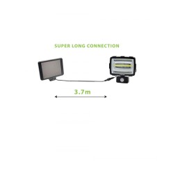 INCA - Projecteur LED solaire de 1600 lumens avec détecteur de mouvement