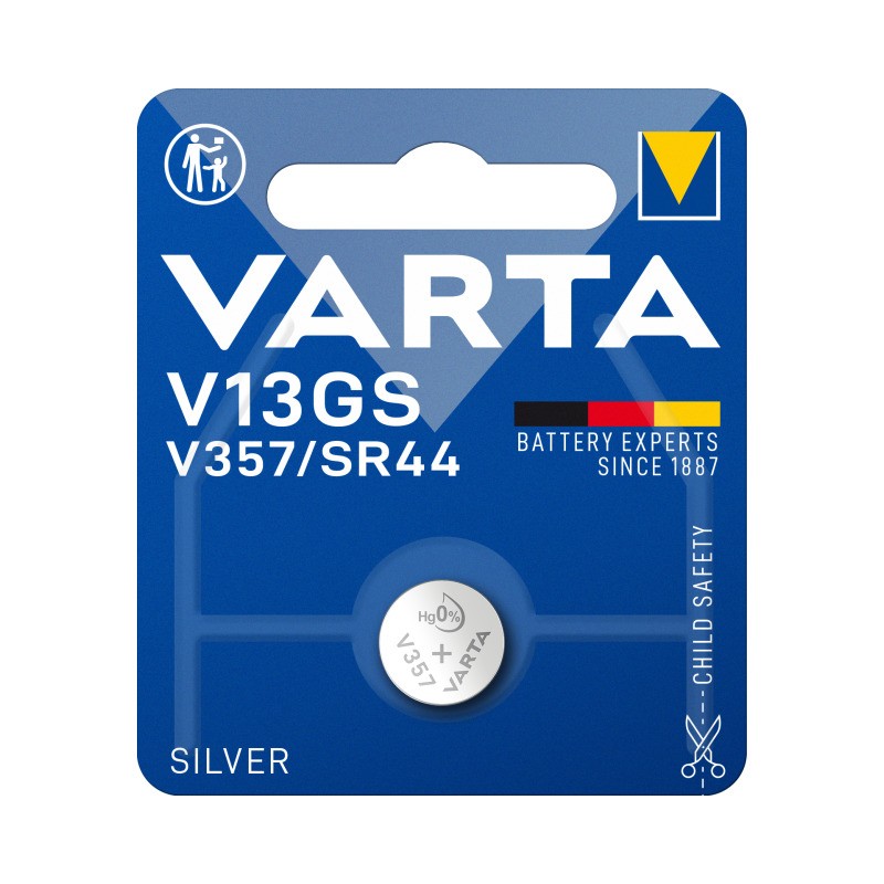 VARTA SILVER KNOPFZELLE V13GS/V357/SR44 BLISTER 1