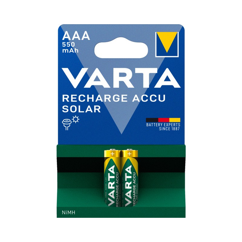 Varta rech. accu Solar AAA 550mAh BLI2