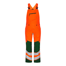 Cotte à bretelles Safety - Orange/vert | Taille : 54 