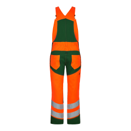 Cotte à bretelles Safety - Orange/vert | Taille : 54 