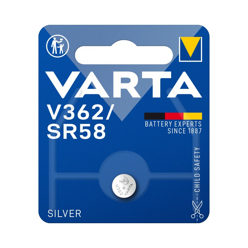 V362/SR58 Pile bouton Varta SILVER, 1pce