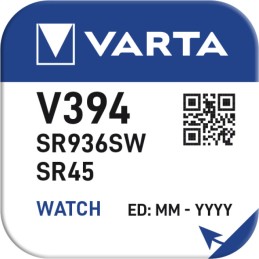 V394/SR45 Knopfzelle VARTA SILVER, 1 Stk.