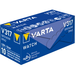 V317/SR62 Pfahlbouton VARTA SILBER, 1 Stk.