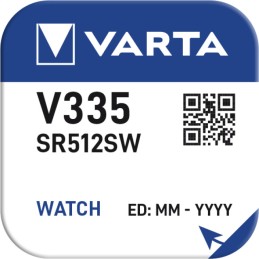 V335/SR512 Pile bouton VARTA SILVER, 1 pce