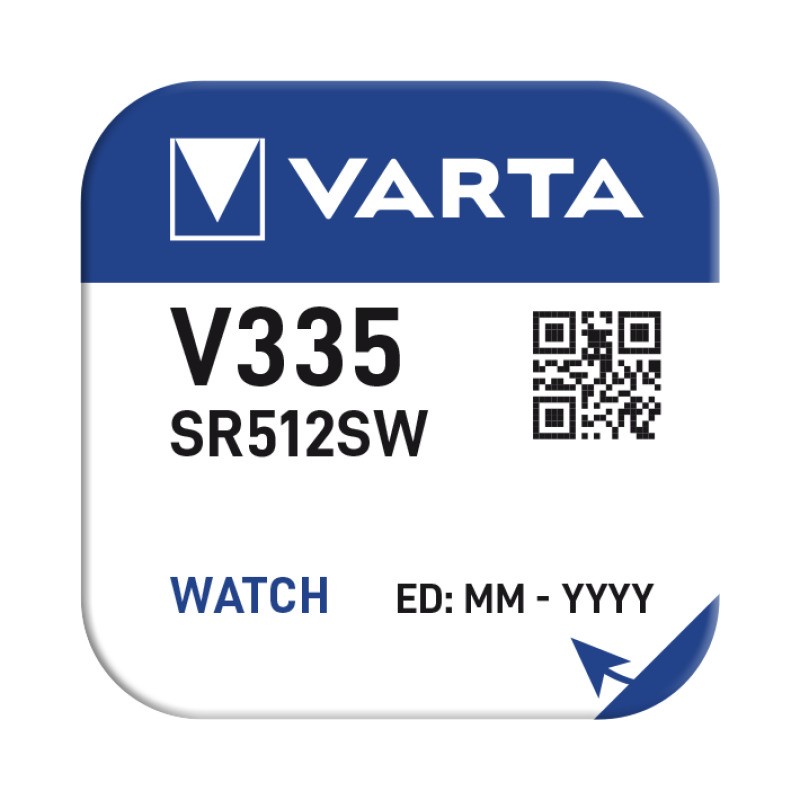 V335/SR512 Pile bouton VARTA SILVER, 1 pce