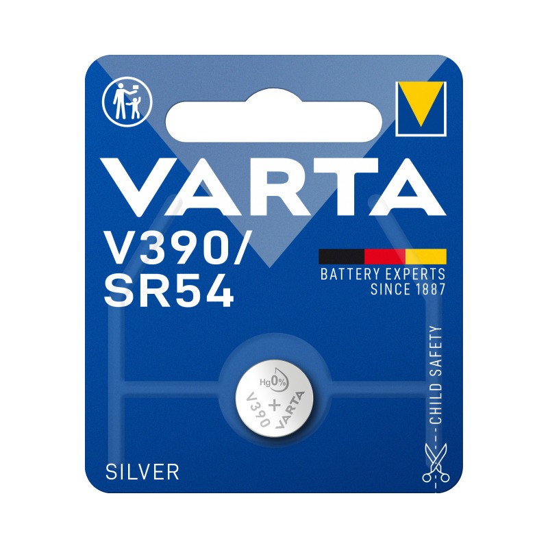 V390/SR54 Pile bouton Varta SILVER 1er Bli