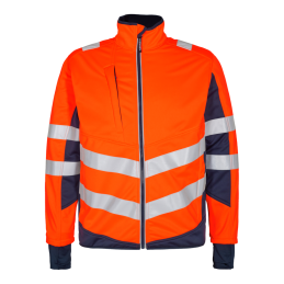 Softshelljacke Safety orange/blau | Größe: XXL