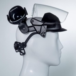 Visière uvex pheos faceguard en polycarbonate avec protection auditive