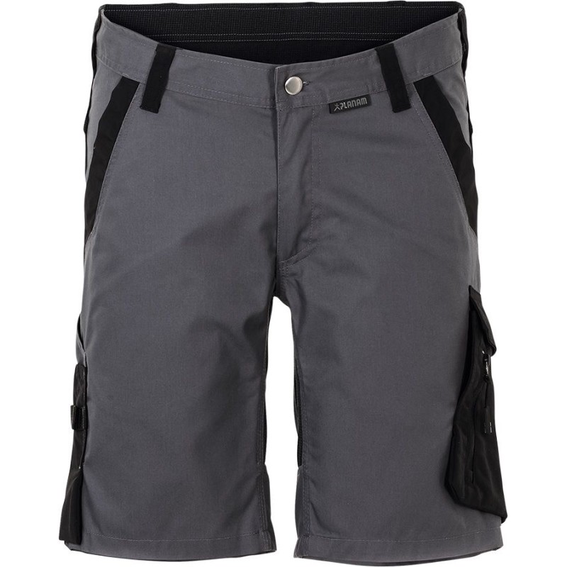 Herren-Shorts PLANAM NORIT, grau/schwarz | Taille: L