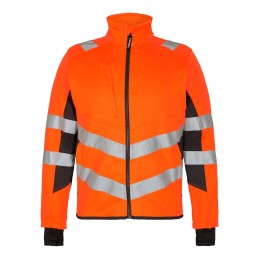 Arbeitsjacke safety orange/grau | Größe: XL