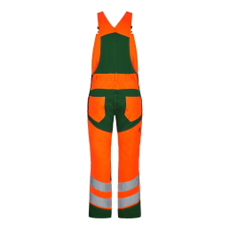 Cotte à bretelles Safety - Orange/vert | Taille : 48