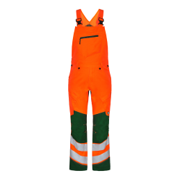 Cotte à bretelles Safety - Orange/vert | Taille : 42